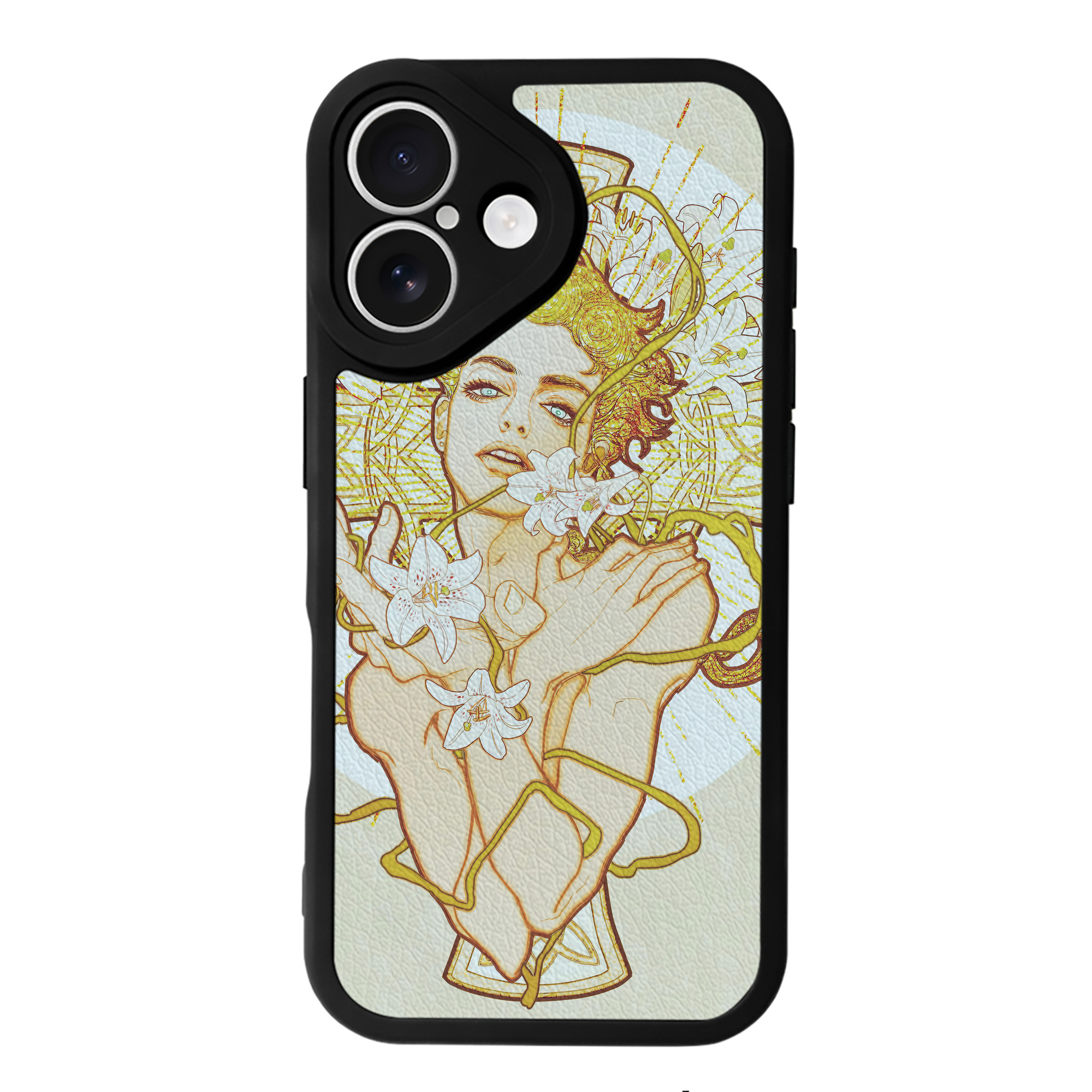 （画像用） ジョジョの奇妙な冒険 JoJo's Bizarre Adventure 【iPhone 16シリーズ対応】シリコンスマホケース（レザー調） 材質：シリコン